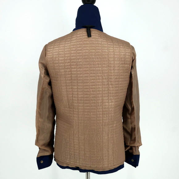 Soma Intimates Jacket Women XS Navy Blue Zip Snaps Lining Barn Chore Utility - Picture 15 of 16